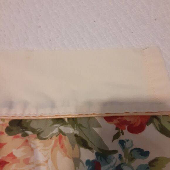 Vintage Revman Floral Flat Queen Sheet Quality Combed Cotton Blend - Picture 2 of 9